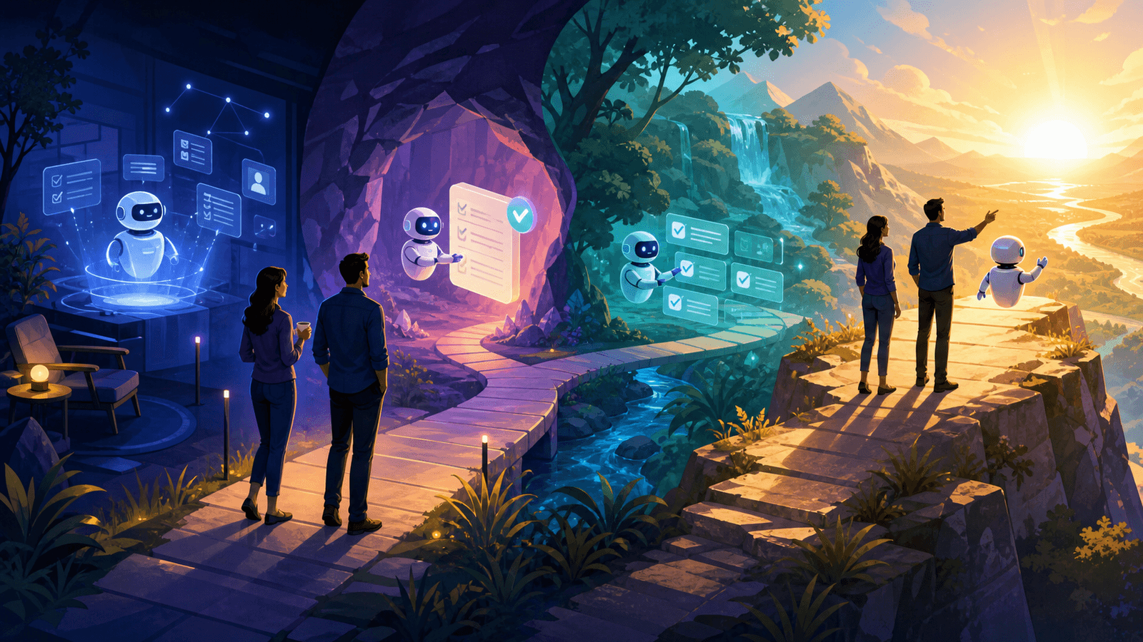 30-Day Virtual Assistant Trial Plan: From First Workflow to Confident Decision — NextTeammate guide Editorial illustration for 30-Day Virtual Assistant Trial Plan: From First Workflow to Confident Decision