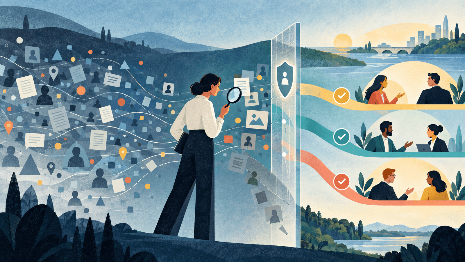 AI Lead Generation Specialist: Research Without Spam — NextTeammate guide Editorial illustration for AI Lead Generation Specialist: Research Without Spam