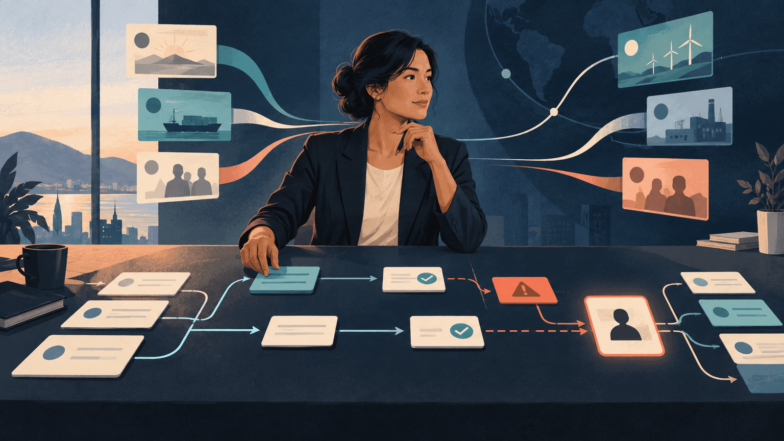 AI Operations Manager: Responsibilities, Workflows, and KPIs — NextTeammate guide Editorial illustration for AI Operations Manager: Responsibilities, Workflows, and KPIs