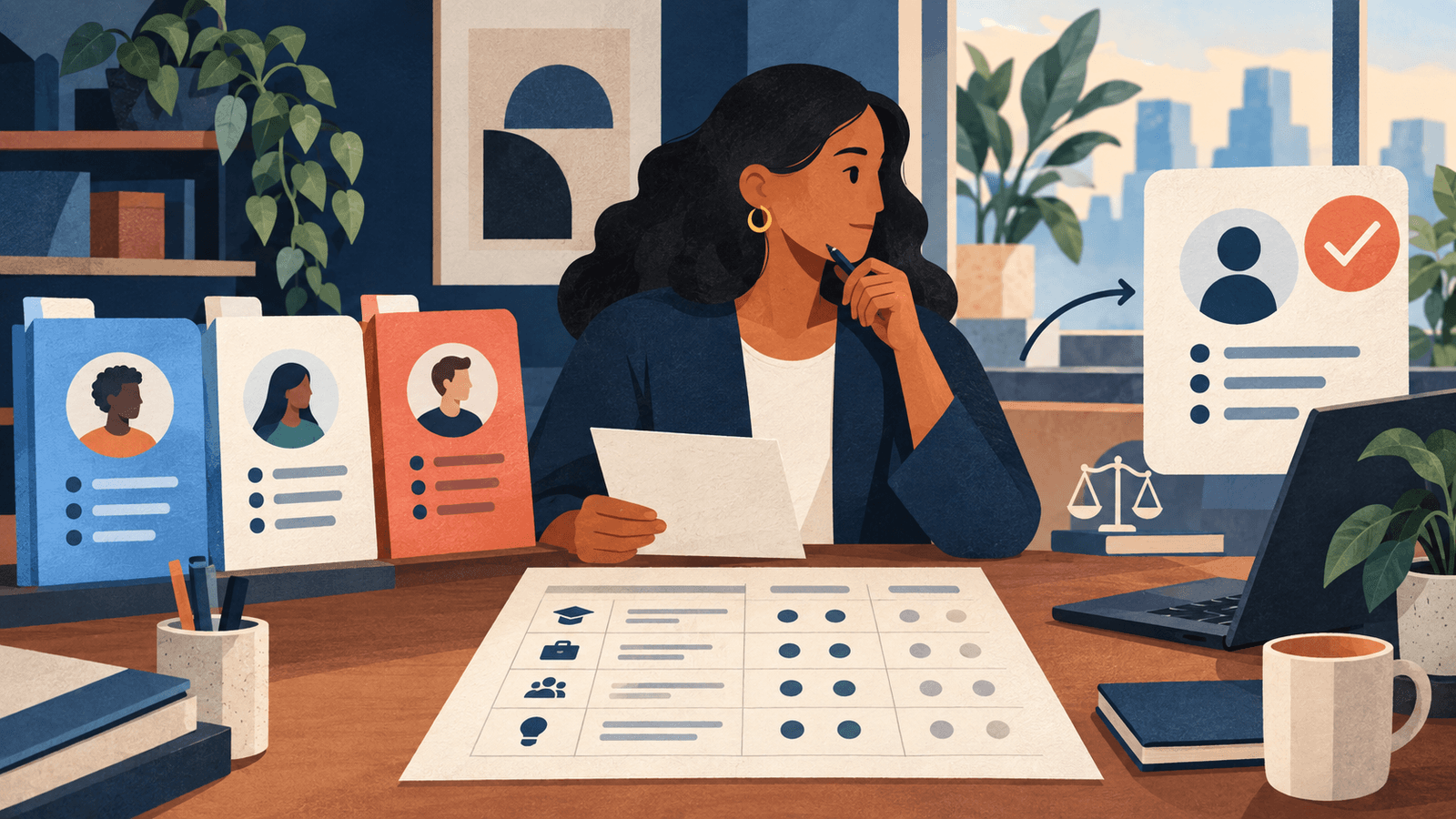 AI Recruiting Assistant: Human-Led Hiring Operations — NextTeammate guide Editorial illustration for AI Recruiting Assistant: Human-Led Hiring Operations