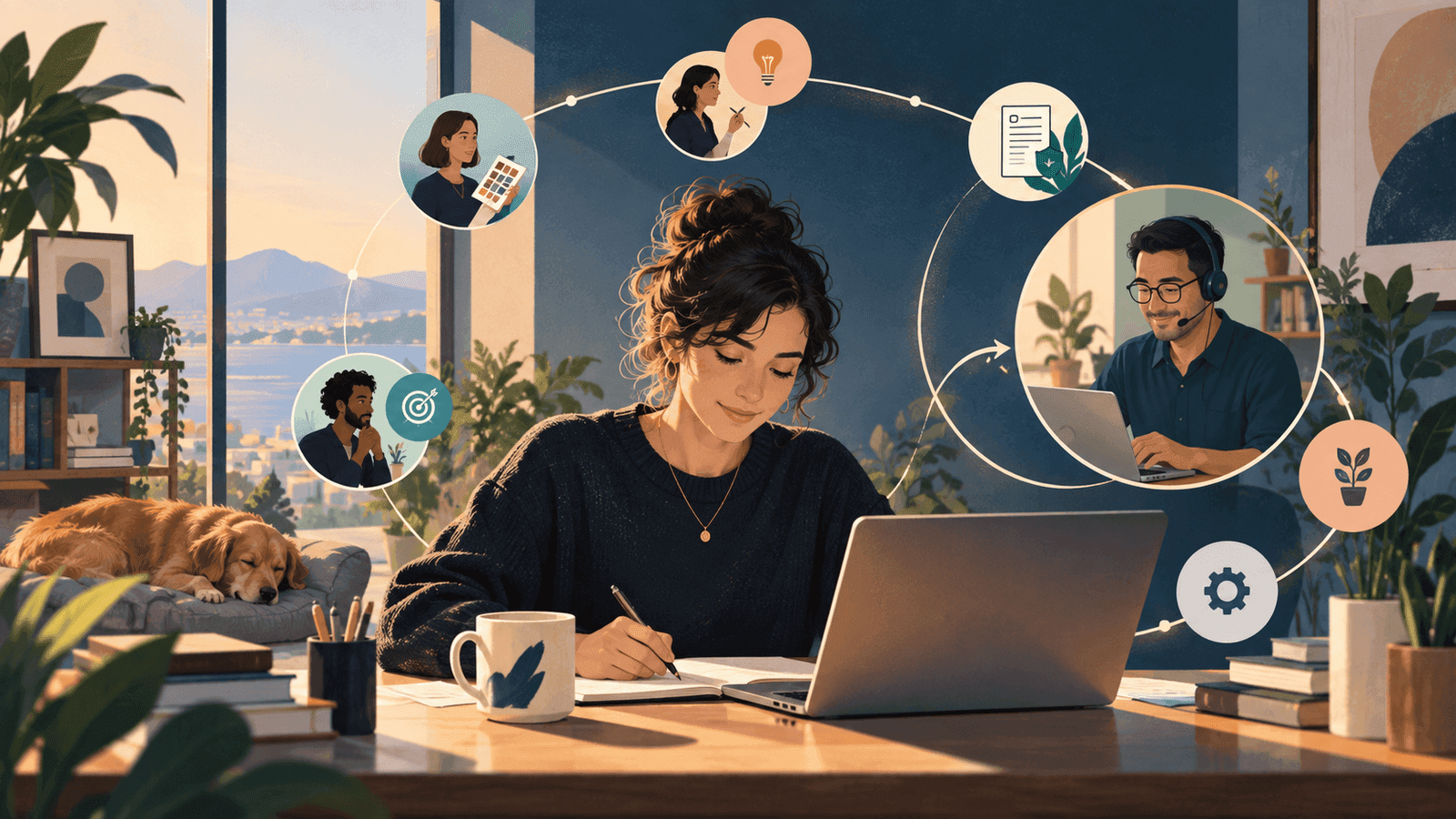 What Is the Best Support for Solopreneurs? — NextTeammate guide Editorial illustration for What Is the Best Support for Solopreneurs?