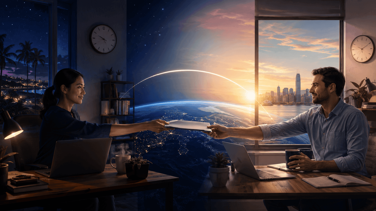 Can a Virtual Assistant Work in My Time Zone? A Practical Coverage Guide — NextTeammate guide Editorial illustration for Can a Virtual Assistant Work in My Time Zone? A Practical Coverage Guide