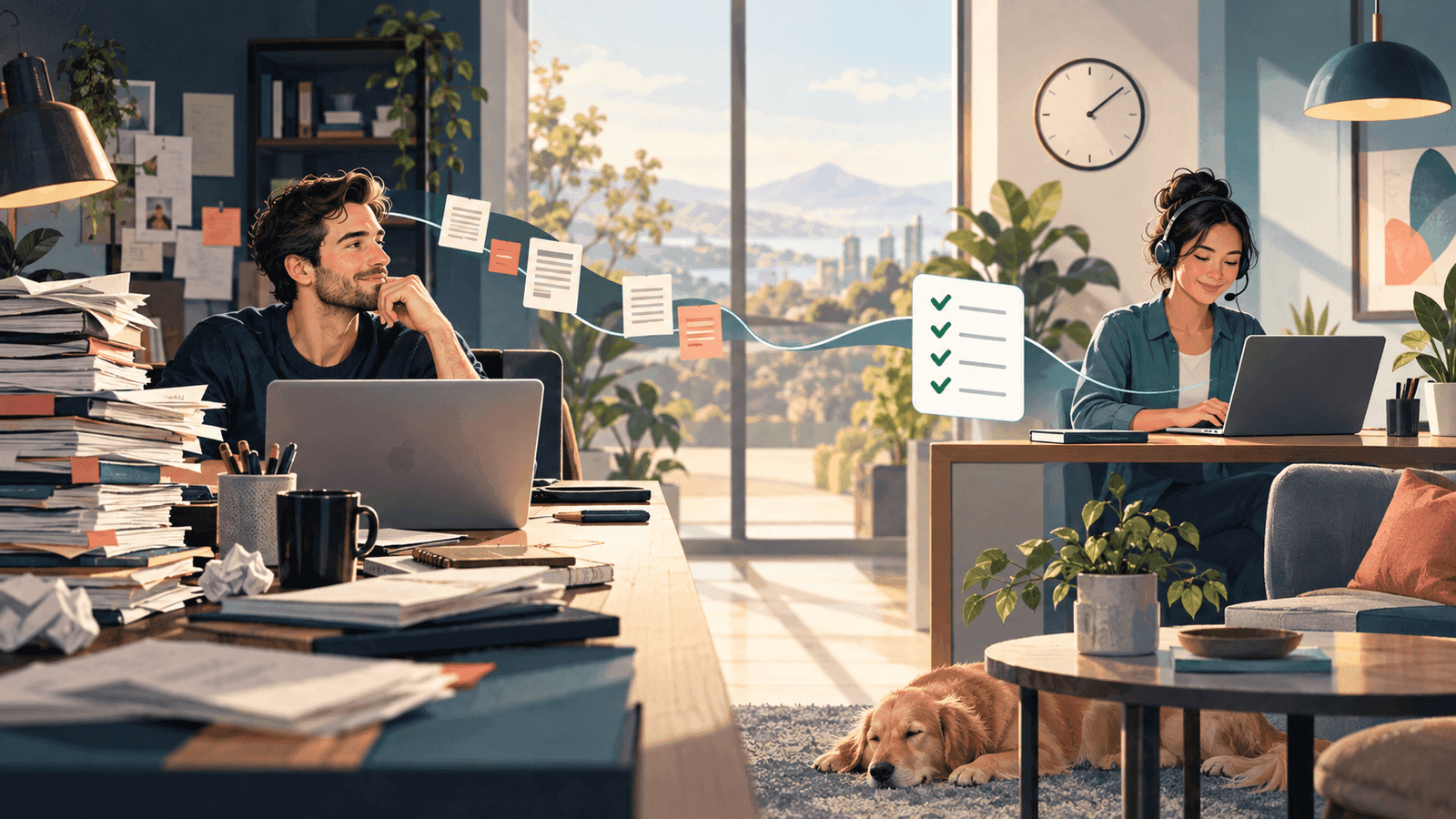 Is Hiring a Remote Assistant Worth It? A Practical Value Test — NextTeammate guide Editorial illustration for Is Hiring a Remote Assistant Worth It? A Practical Value Test