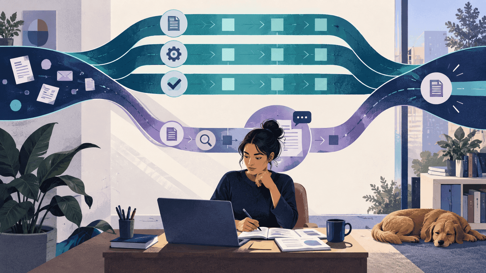 Should I Hire an Assistant or Automate? — NextTeammate guide Editorial illustration for Should I Hire an Assistant or Automate?