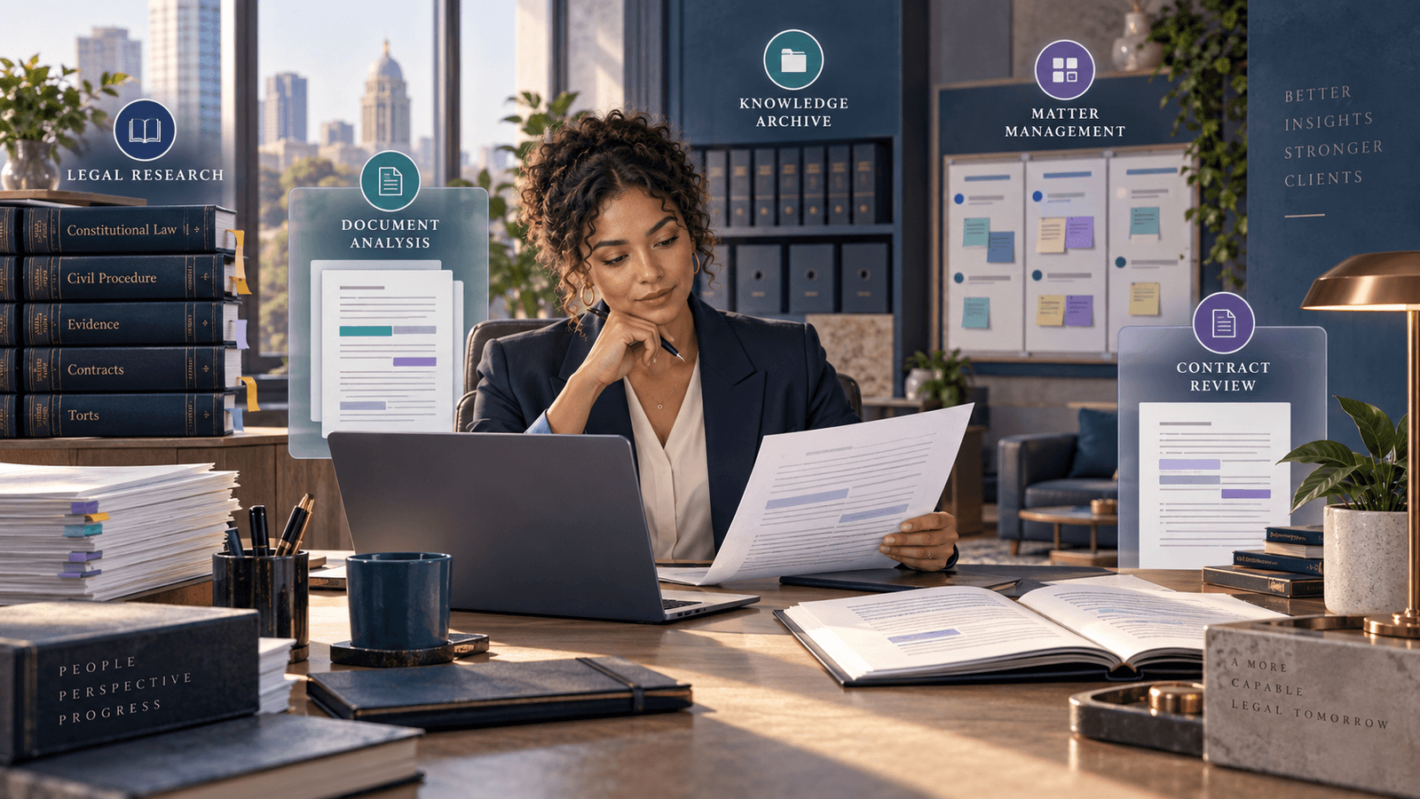 Top 5 AI Tools for Lawyers in 2026 — NextTeammate guide Editorial illustration for Top 5 AI Tools for Lawyers in 2026