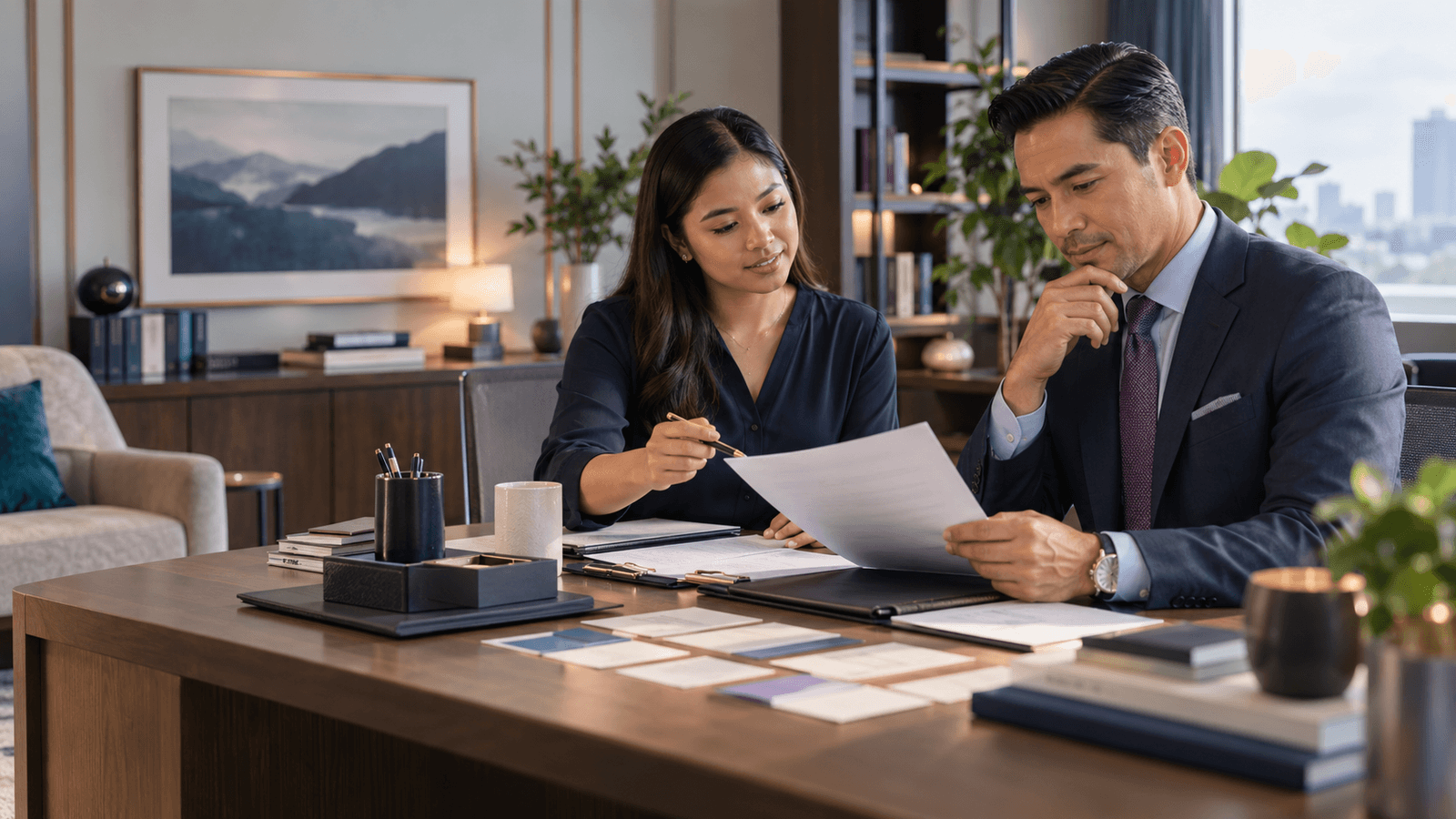 How a Virtual Assistant Can Prepare Financial Advisor Client Meetings — NextTeammate guide Editorial illustration for How a Virtual Assistant Can Prepare Financial Advisor Client Meetings