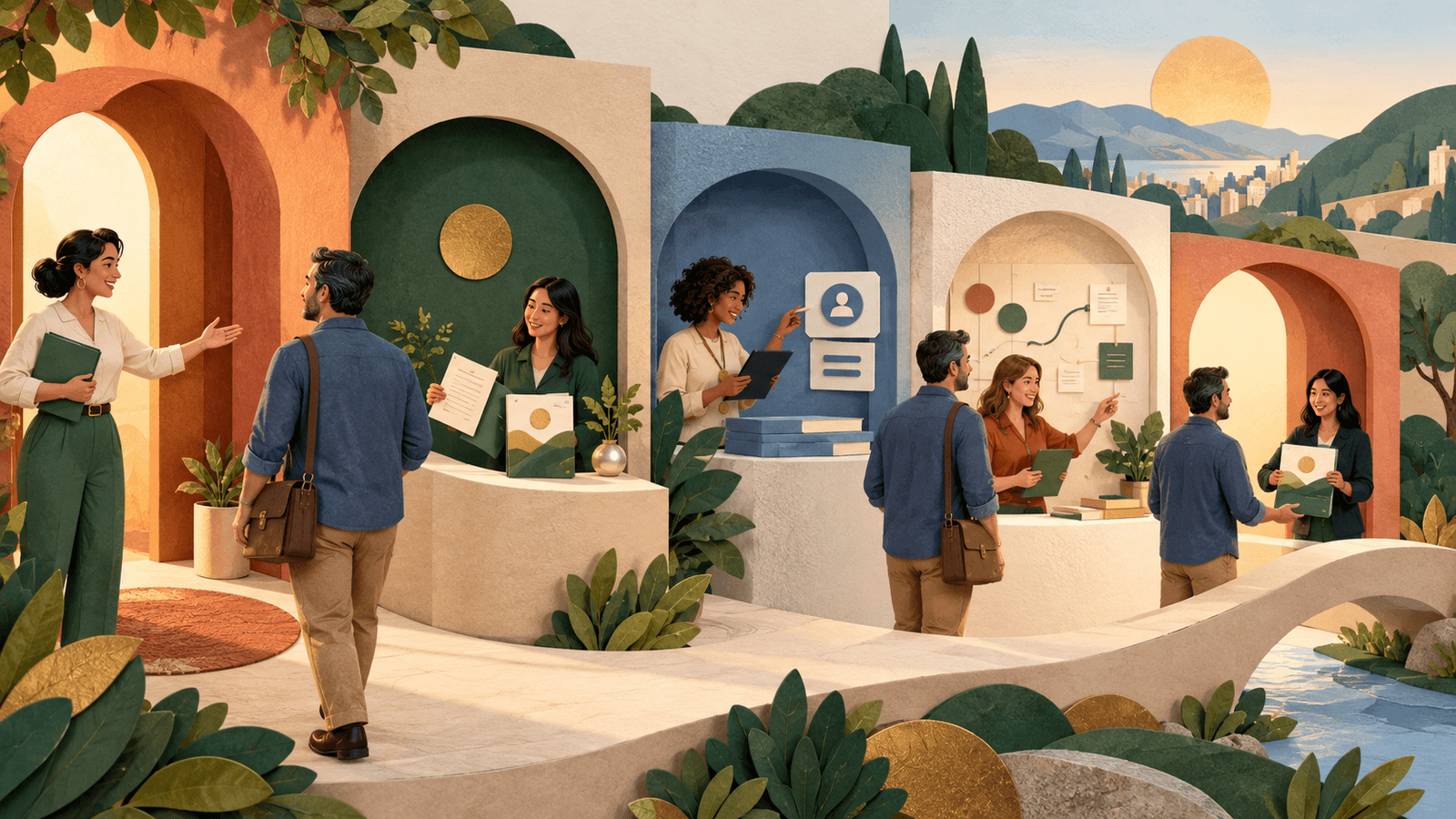 Virtual Assistant for Customer Onboarding: Build a Better Handoff — NextTeammate guide Editorial illustration for Virtual Assistant for Customer Onboarding: Build a Better Handoff