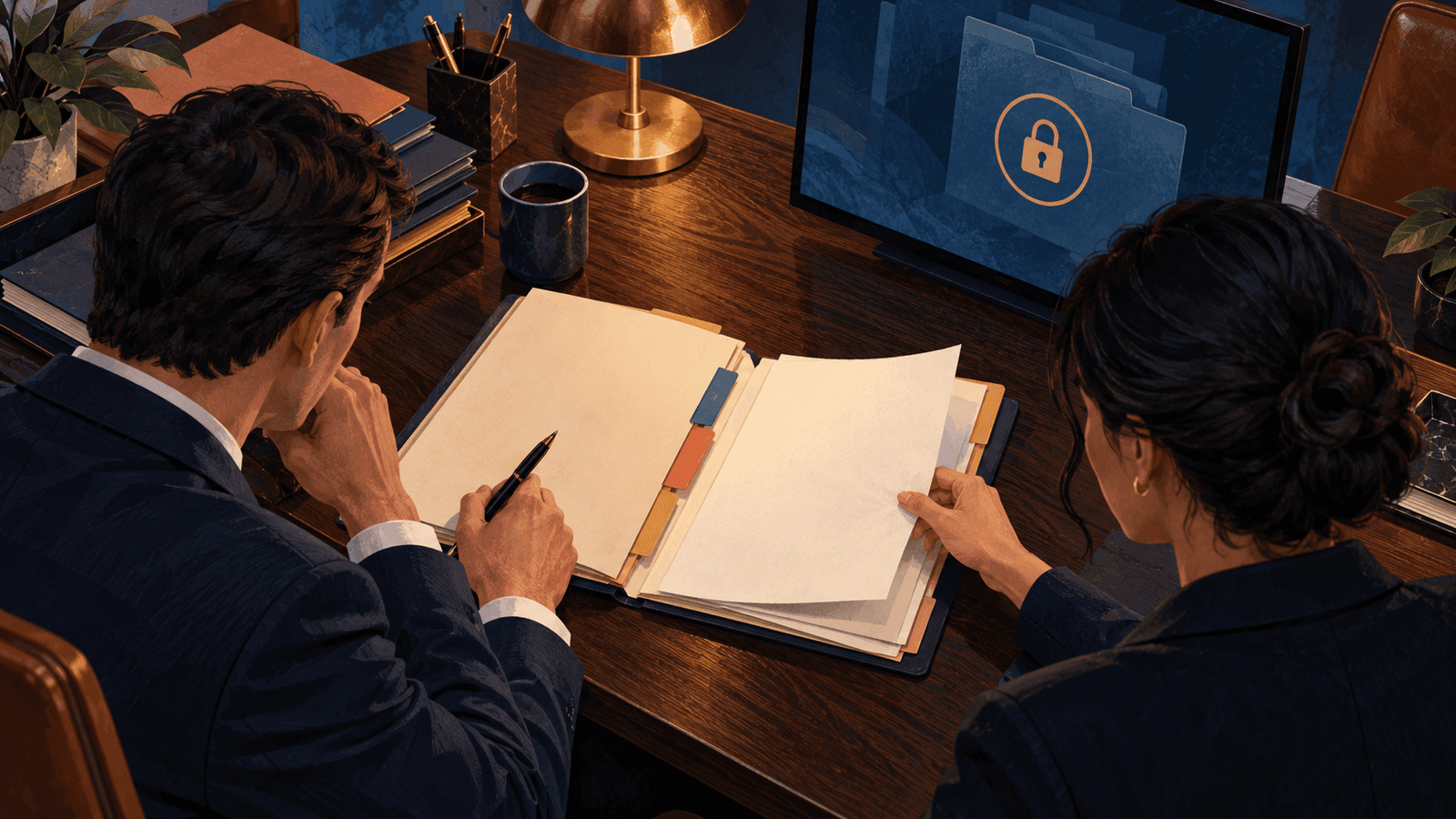 Virtual Assistant for Law Firm Matter-Opening Preparation — NextTeammate guide Editorial illustration for Virtual Assistant for Law Firm Matter-Opening Preparation