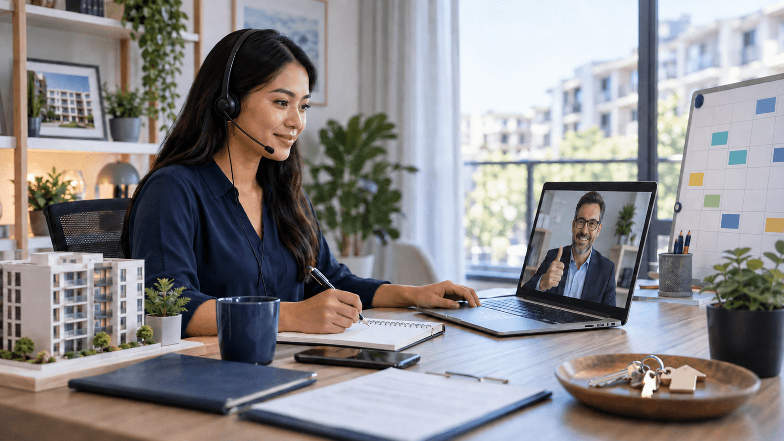 Virtual Assistant for Leasing Inquiries, Showing Coordination, and Follow-Up — NextTeammate guide Editorial illustration for Virtual Assistant for Leasing Inquiries, Showing Coordination, and Follow-Up