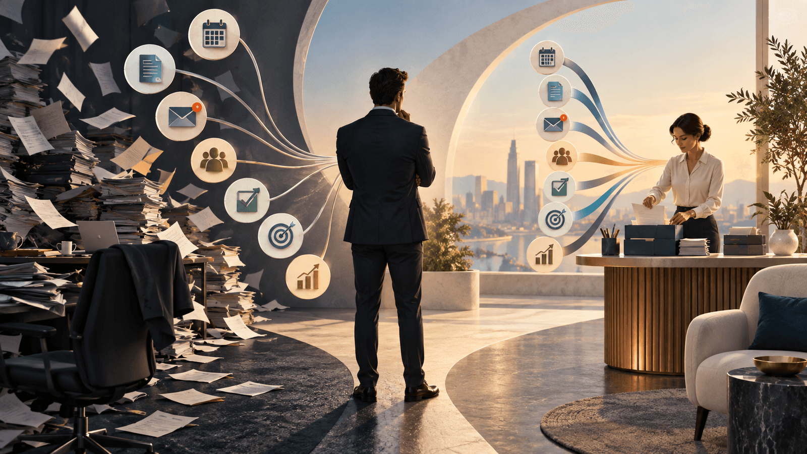 When Should an Executive Hire Support? Seven Decision Signals — NextTeammate guide Editorial illustration for When Should an Executive Hire Support? Seven Decision Signals